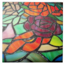 Recherche de verre coloré carreaux Fleur