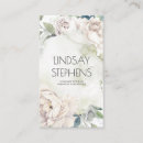 Recherche de fleurs blanches cartes visite Floral blanc
