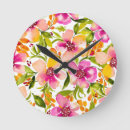 Recherche de aquarelle florale horloges Décoration intérieure