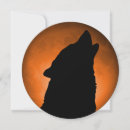 Recherche de loup lune invitations Orange