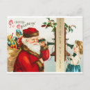 Recherche de père noël vintage cartes postales Enfants