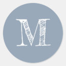 Recherche de monogram blue autocollants Chic