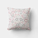 Recherche de rouge gris coussins Blanc
