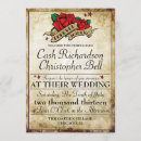 Recherche de rockabilly mariage invitations Rose