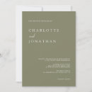 Recherche de vert olive invitations Typographie