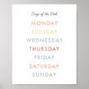Zoek naar dagen week posters Kindergarten
