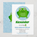 Recherche de grenouille bleue invitations Pour enfants