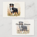 Recherche de berger australien cartes visite Animaux