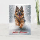 Recherche de berger allemand noël cartes Flocons de neige