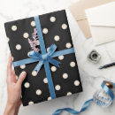 Recherche de points blancs papier cadeau Vintage