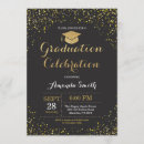 Recherche de diplome invitations Noir et or