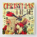Recherche de père noël vintage horloges Santa claus
