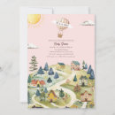 Recherche de balloon baby shower fille invitations Montgolfière