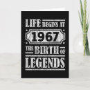Recherche de 1967 vœux cartes D'anniversaire