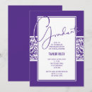Recherche de blanc violet invitations Moderne