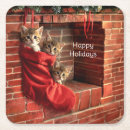 Zoek naar katjes onderzetters Kerst