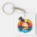 Zoek naar tropische zonsondergang sleutelhangers Vibes beach