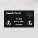 Recherche de satan cartes visite Noir