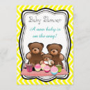 Recherche de pique nique baby shower invitations Jaune