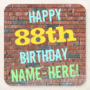 Zoek naar graffiti onderzetters Baksteenwand