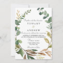 Recherche de feuille rustique invitations Vert