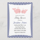 Recherche de baleine invitations Bleu marine