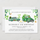 Recherche de st patrick anniversaire invitations Shamrock