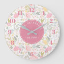 Recherche de rose de corail horloges Pastel