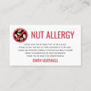 Recherche de sans allergie cartes visite Enfants