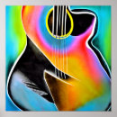 Recherche de guitare abstraite art Coloré