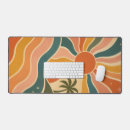 Recherche de palmiers coucher soleil tapis souris Vagues