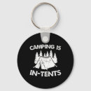 Zoek naar tent kamperen sleutelhangers S'mores tijd