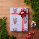 Recherche de petit chien papier cadeau Joyeux noël