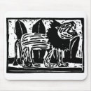 Recherche de lion noir tapis souris Animal