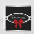 Recherche de rouge gris noir blanc invitations Élégant