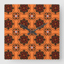 Recherche de motif orange horloges Lumineux