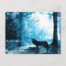 Recherche de loups cartes postales Forêt