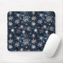 Recherche de flocons neige tapis souris Blanc