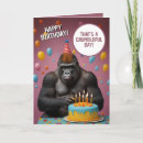 Zoek naar grappige gorilla kaarten Primaat