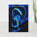 Recherche de papillon abstrait vœux cartes Bleu
