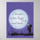 Recherche de love you to the moon posters Amour