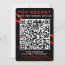 Recherche de agent secret cartes invitations Mission
