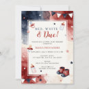 Recherche de rouge blanc invitations Patriotique