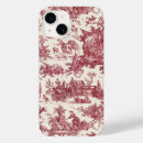 Recherche de toile rouge iphone coques Toile de jouy