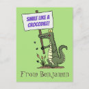 Recherche de crocodile cartes postales Illustration