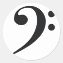 Recherche de clef basse autocollants Noir
