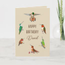 Recherche de oiseaux jardin vœux cartes Colibri