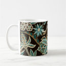 Recherche de motif floral asiatique tasses Ethnique
