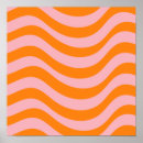 Zoek naar oranje patroon posters Retro