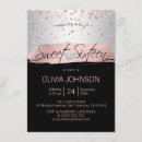Recherche de coeur argenté invitations Rose